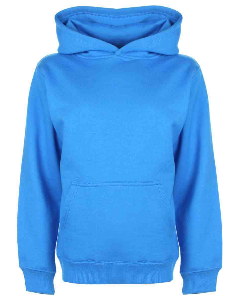 Listers Schoolwear Boys Girls Plain Hoodie Fleece Childrens Hooded Sweatshirt Pullover Hoody 1-15 Years