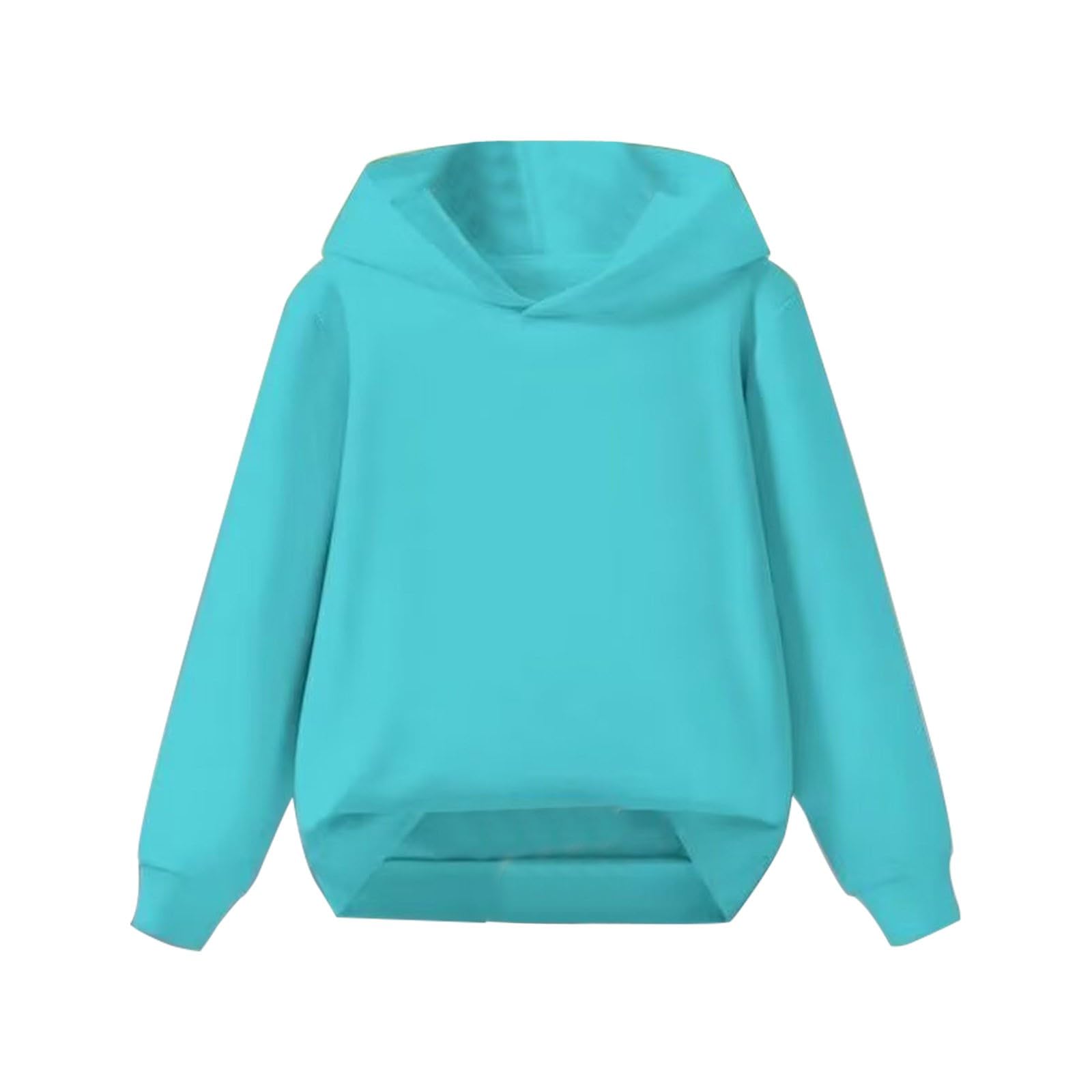 Kids Fashion Hoodies Oversized Thin Pullover Hooded Sweatshirts Boys Girls Long Sleeve Plain Cute Sweater Clothes Lightweight Casual School Trendy Hoodie