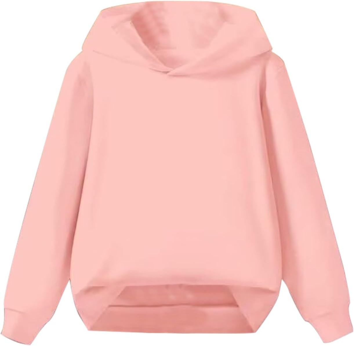 Kids Fashion Hoodies Oversized Thin Pullover Hooded Sweatshirts Boys Girls Long Sleeve Plain Cute Sweater Clothes Lightweight Casual School Trendy Hoodie