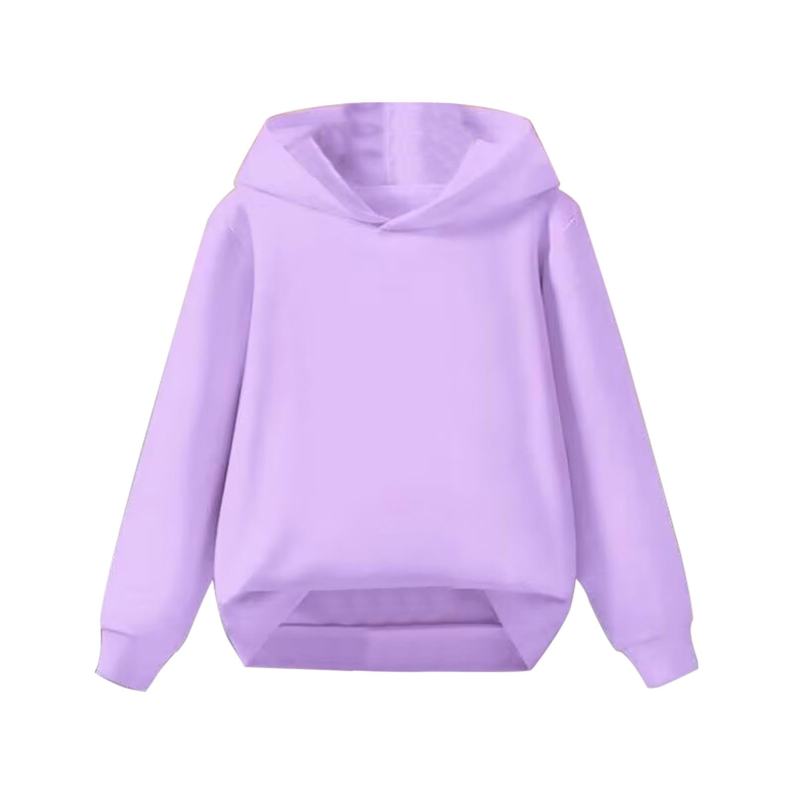 Kids Fashion Hoodies Oversized Thin Pullover Hooded Sweatshirts Boys Girls Long Sleeve Plain Cute Sweater Clothes Lightweight Casual School Trendy Hoodie