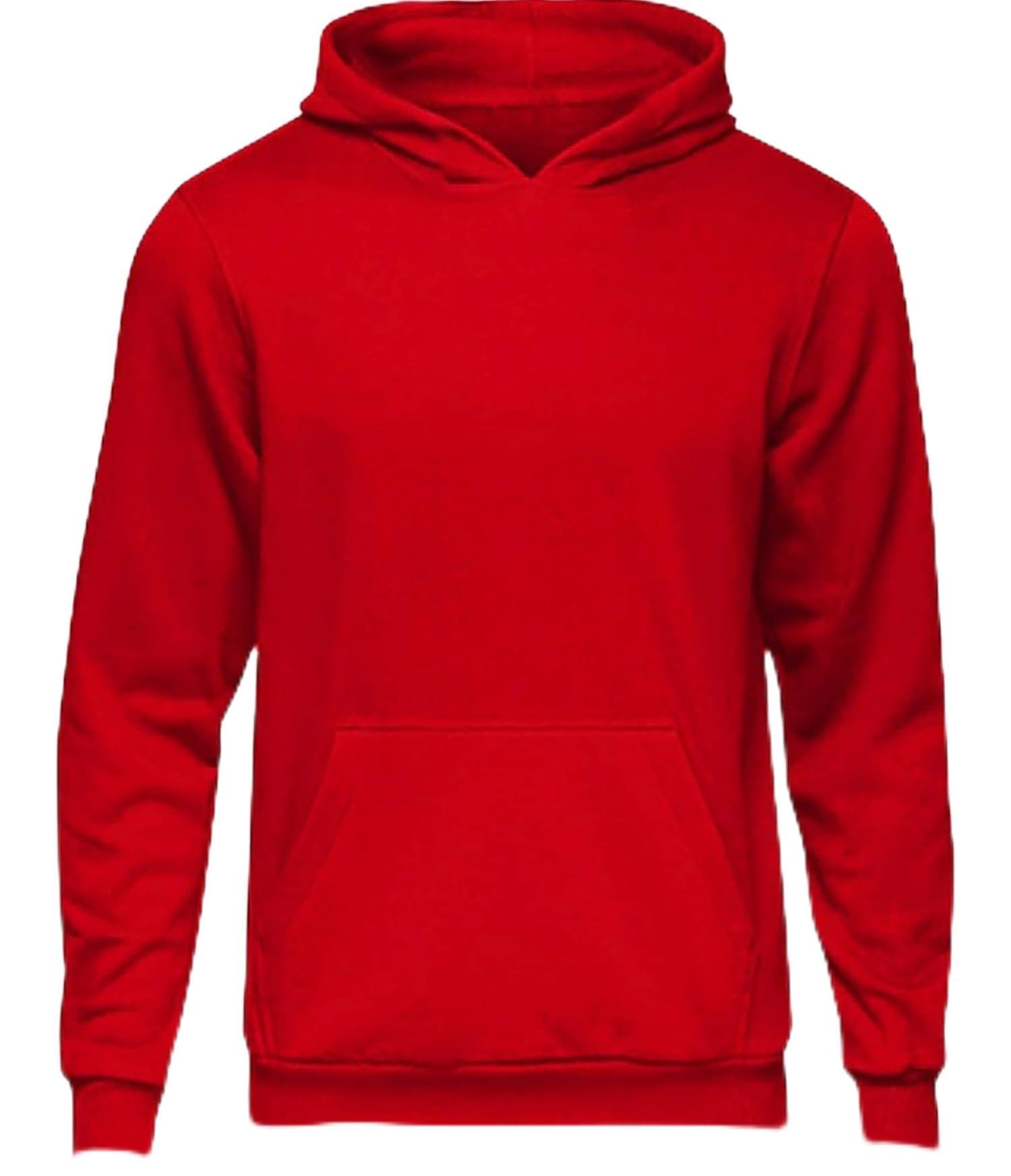 Daily Apparel Plain Unisex Kids Hoodie | Casual Plain Hooded Jumper For Children | Premium Kids Printed Hooded Top | Comfy & Cozy Sweatshirt for Everyday Wear