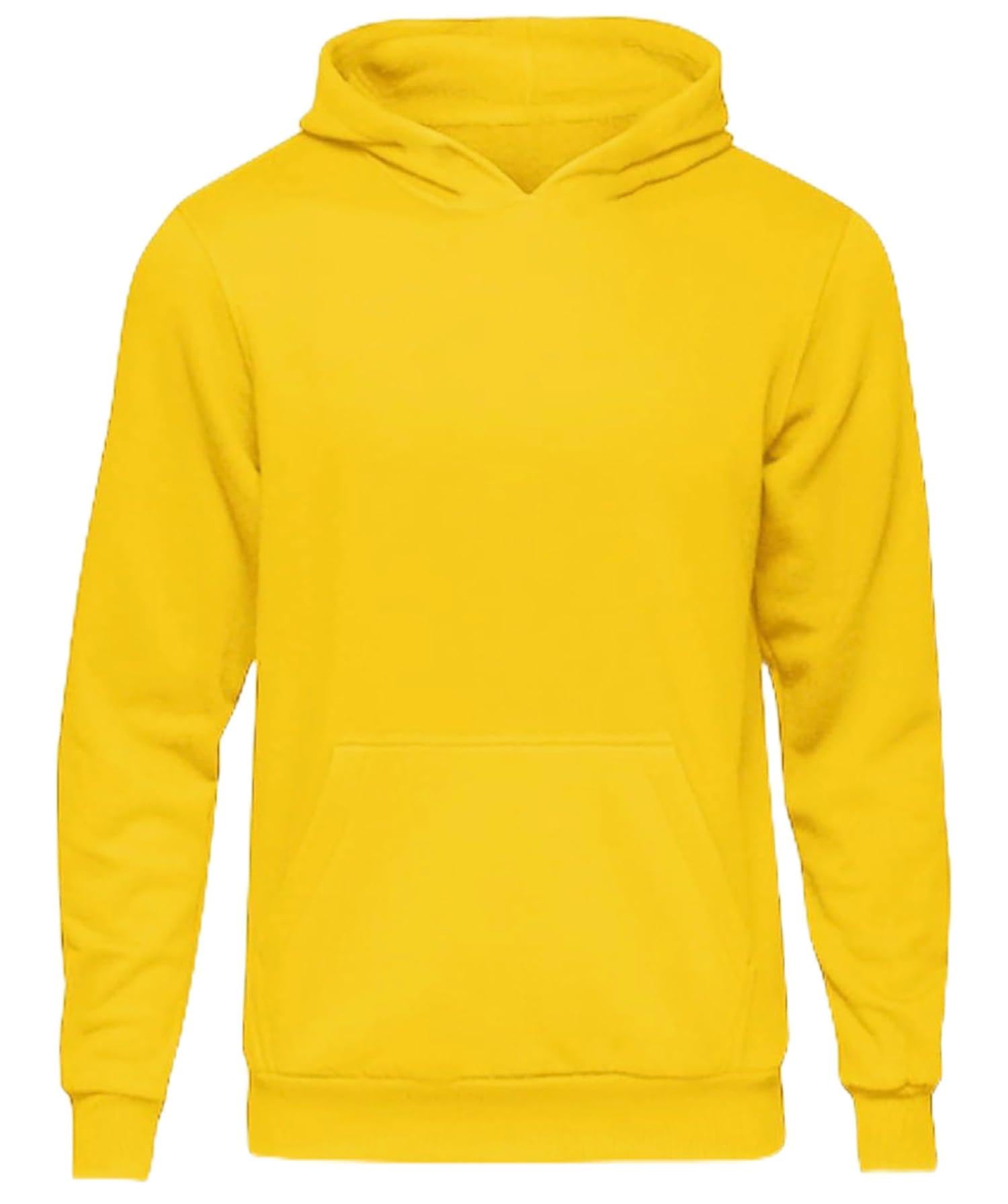 Daily Apparel Plain Unisex Kids Hoodie | Casual Plain Hooded Jumper For Children | Premium Kids Printed Hooded Top | Comfy & Cozy Sweatshirt for Everyday Wear