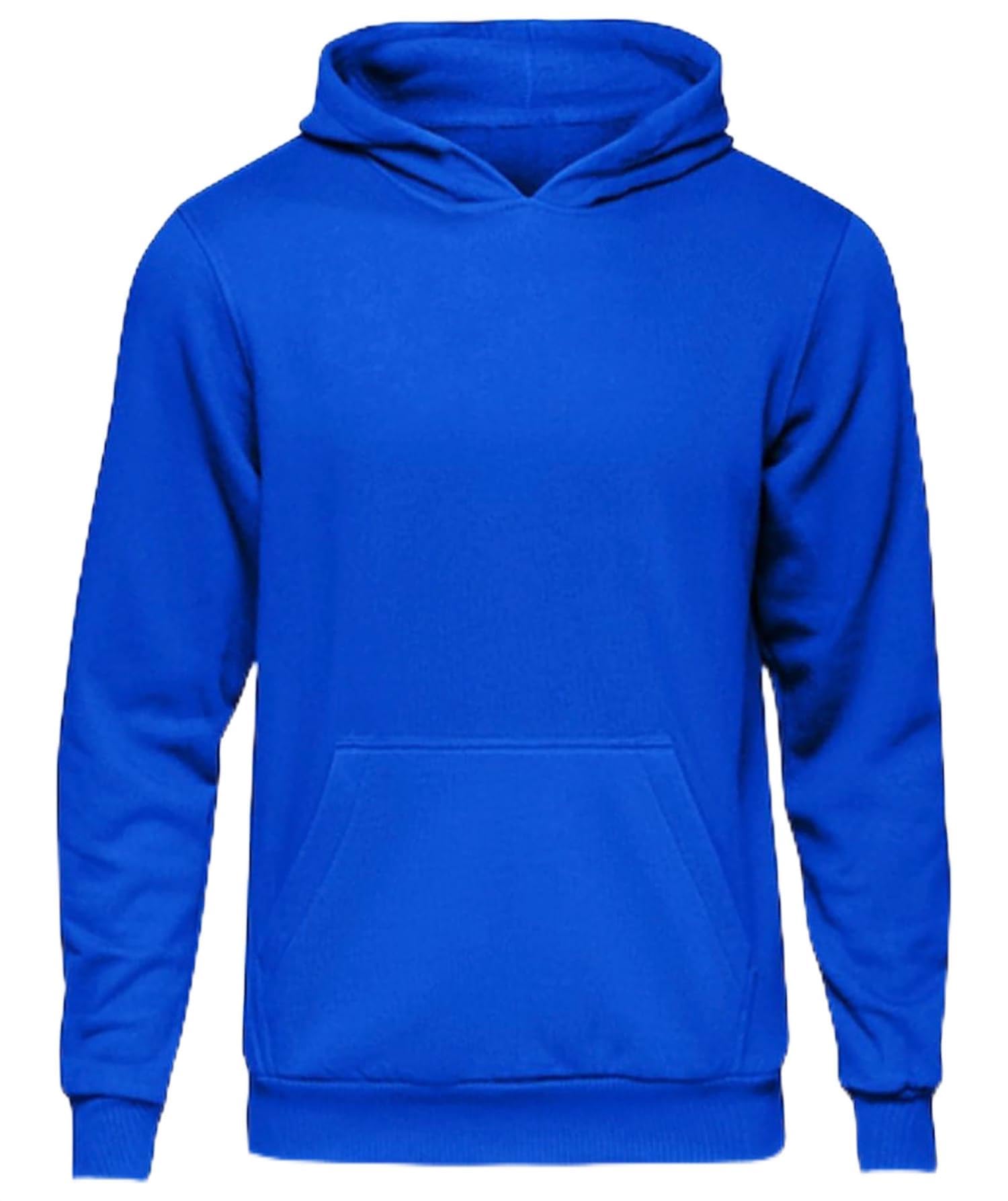 Daily Apparel Plain Unisex Kids Hoodie | Casual Plain Hooded Jumper For Children | Premium Kids Printed Hooded Top | Comfy & Cozy Sweatshirt for Everyday Wear