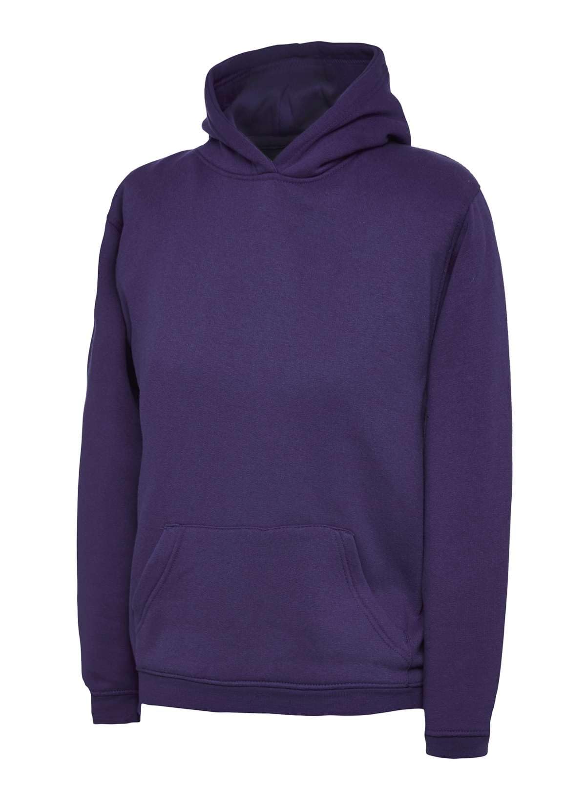 Listers Schoolwear Boys Girls Plain Hoodie Fleece Childrens Hooded Sweatshirt Pullover Hoody 1-15 Years