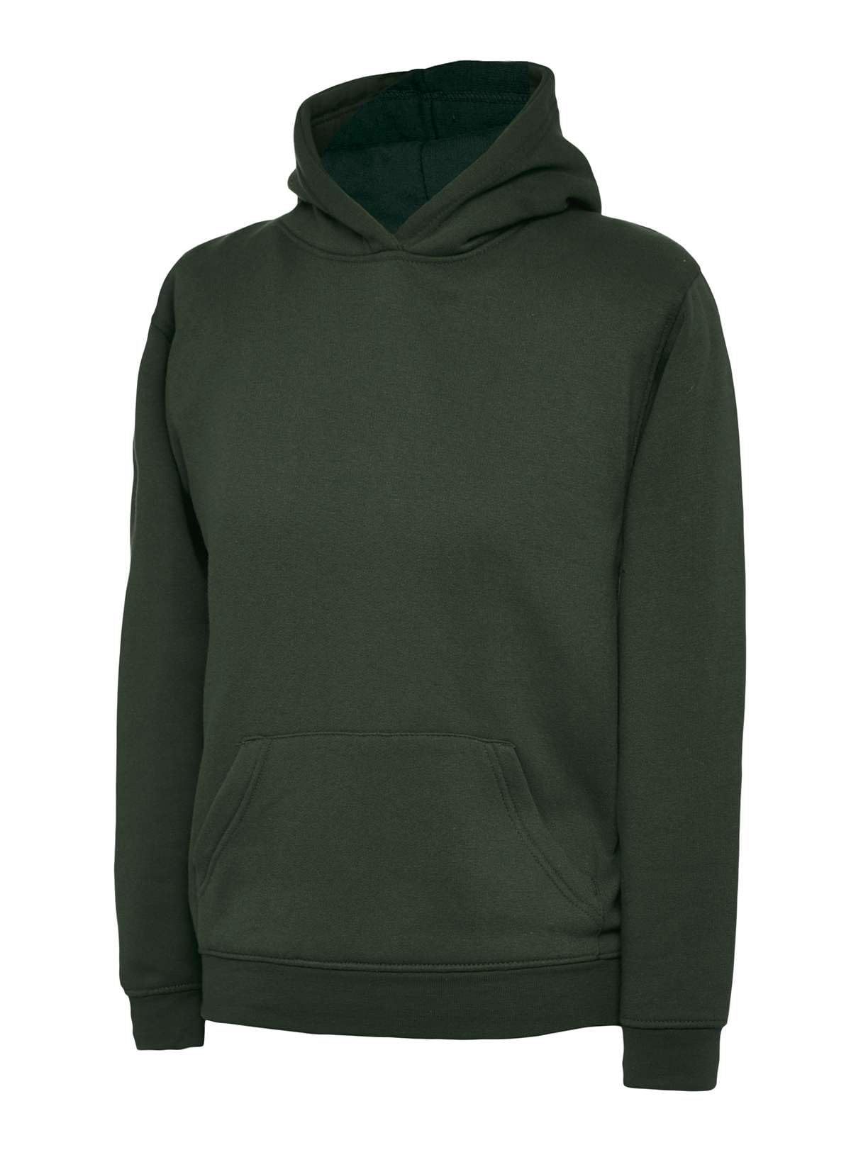 Listers Schoolwear Boys Girls Plain Hoodie Fleece Childrens Hooded Sweatshirt Pullover Hoody 1-15 Years