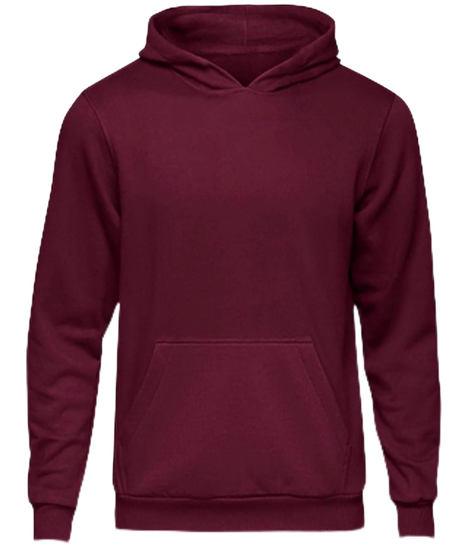 Daily Apparel Plain Unisex Kids Hoodie | Casual Plain Hooded Jumper For Children | Premium Kids Printed Hooded Top | Comfy & Cozy Sweatshirt for Everyday Wear