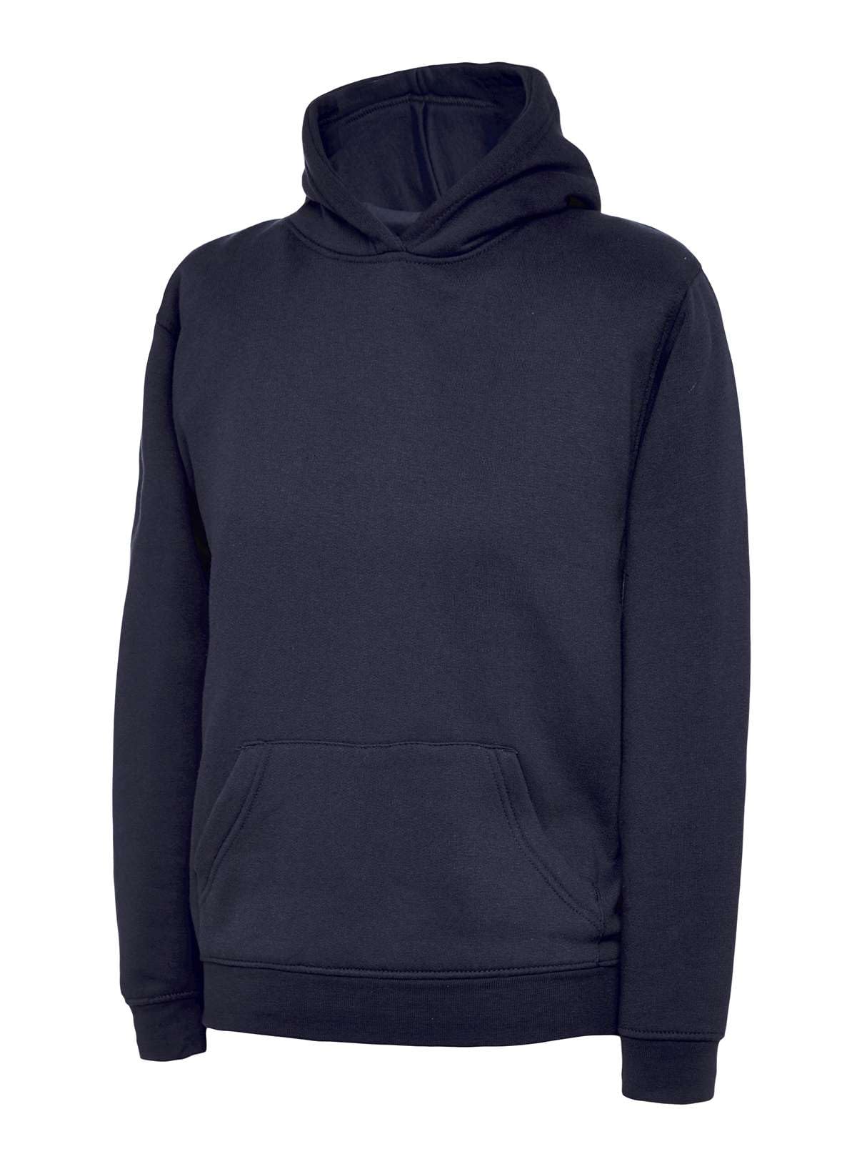 Listers Schoolwear Boys Girls Plain Hoodie Fleece Childrens Hooded Sweatshirt Pullover Hoody 1-15 Years